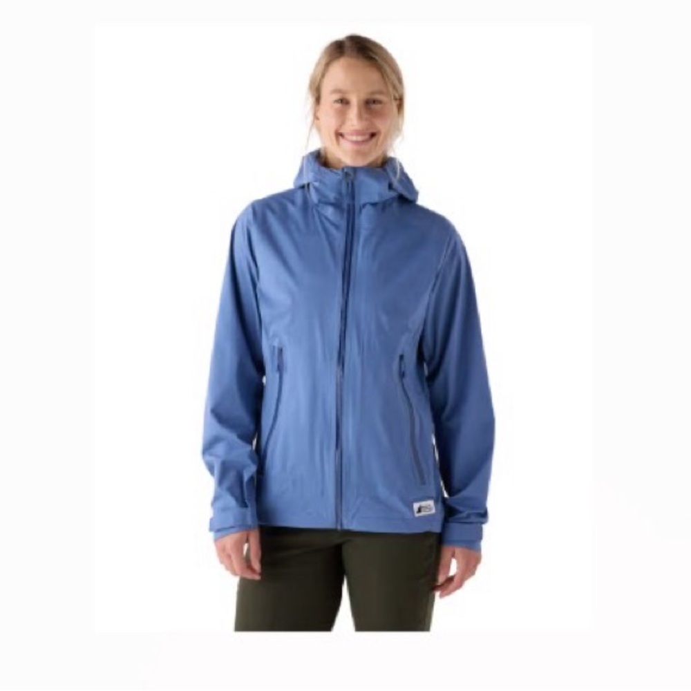 MEC Waterproof Hydrofoil Rain Jacket Blue